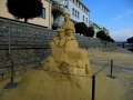 Písková socha na nábřeží